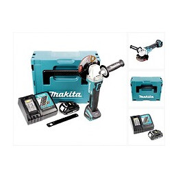 Makita Dga 504 Y1j-p 18 V Meuleuse Sans Fil Ø 125 Mm Avec Boîtier Makpac + 1x Batterie Bl1820 2 Ah + Chargeur Dc18rc