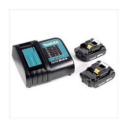 Makita Dbo 180 Ponceuse Excentrique Sans Fil, 18v + 2x Batteries + Chargeur + Makpac
