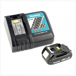 Makita Dga 504 Y1j-p 18 V Meuleuse Sans Fil Ø 125 Mm Avec Boîtier Makpac + 1x Batterie Bl1820 2 Ah + Chargeur Dc18rc