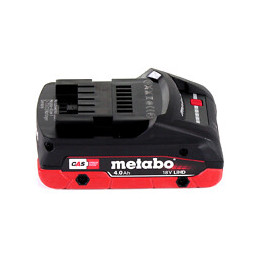 Metabo W 18 Ltx 125 Quick Meuleuse D'angle Sans Fil 18v 125mm ( 602174840 ) + Coffret Metaloc + 1x Batterie 4,0 Ah - Sans Charg