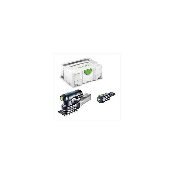 Festool Rtsc 400 18v Ponceuse Vibrante Hybride Sans Fil Ou Secteur Avec Boîtier Systainer + 1x Batterie Bp 18 Li 3,1 Ah Ergo -