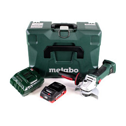 Metabo W 18 Ltx 125 Quick Meuleuse D'angle Sans Fil 18v 125mm ( 602174840 ) + Coffret Metaloc + 1x Batterie 4,0 Ah + Chargeur