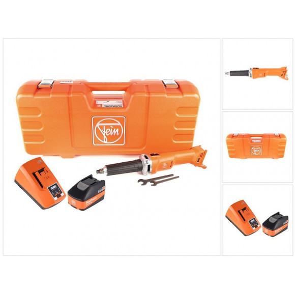 Fein Agsz 18-280 Lbl Meuleuse Droite Sans Fil 18v ( 71230162000 ) Set + Coffret De Transport + 1x Batterie High Powe 5,2 Ah + C
