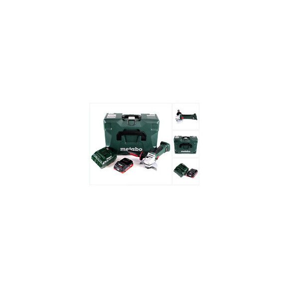 Metabo W 18 Ltx 125 Quick Meuleuse D'angle Sans Fil 18v 125mm ( 602174840 ) + Coffret Metaloc + 1x Batterie 4,0 Ah + Chargeur