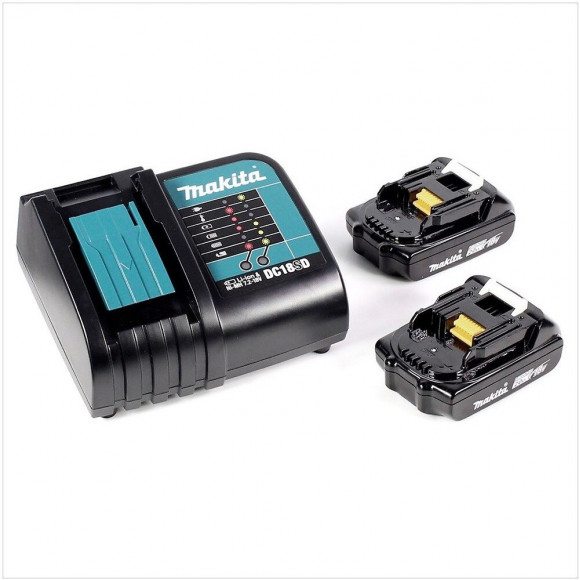Makita Dbo 180 Ponceuse Excentrique Sans Fil, 18v + 2x Batteries + Chargeur + Makpac