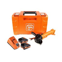 Fein Ccg 18-125 Bl Meuleuse D'angle Sans Fil 18v 125mm ( 71200262000 ) + Coffret De Transport + 2x Batteries 3,0 Ah + Chargeur