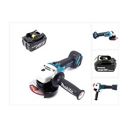 Makita Dga 504 F1j 18 V Li-ion Meuleuse Sans Fil Ø 125 Mm Brushless + 1x Batterie Bl1830 3,0 Ah - Sans Chargeur