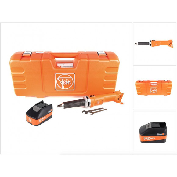 Fein Agsz 18-280 Lbl Meuleuse Droite Sans Fil 18v ( 71230162000 ) Set + Coffret De Transport + 1x Batterie High Powe 5,2 Ah - S