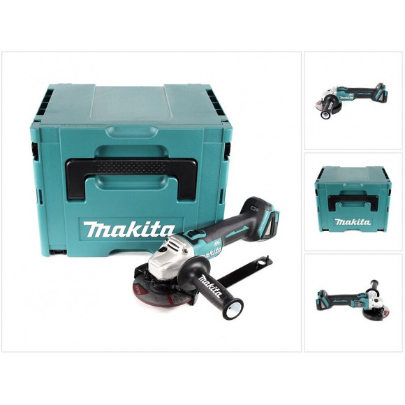Makita Dga 504 Zj 18 V Meuleuse Sans Fil Ø 125 Mm Brushless Avec Boîtier De Transport Makpac - Sans Batterie Ni Chargeur