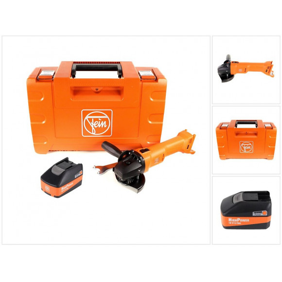 Fein Ccg 18-125 Bl Meuleuse D'angle Sans Fil 18v 125mm ( 71200262000 ) + Coffret De Transport + 1x Batterie High Power 5,2 Ah -