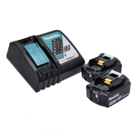 Makita Dbo 180 Rfj Ponceuse Excentrique Sans Fil, 18v + 2x Batteries 3,0ah + Chargeur + Makpac