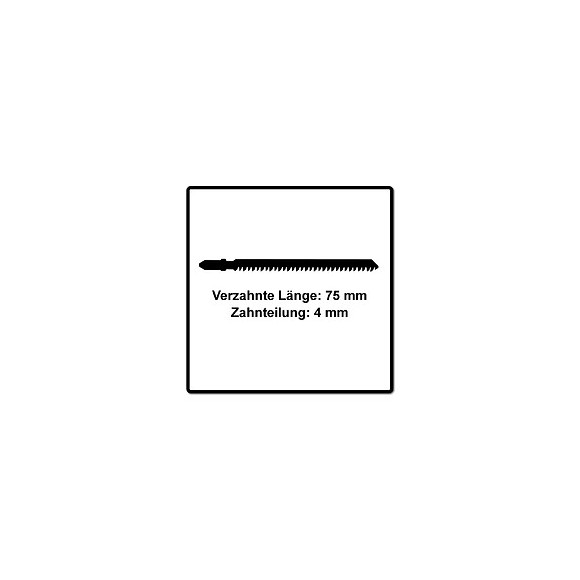 Festool S 75/4 Fsg/5 Wood Universal Lame De Scie Sauteuse - 5 Pièces. ( 204316 ) Dents De Sertissage Rectifiées, Acier Hcs