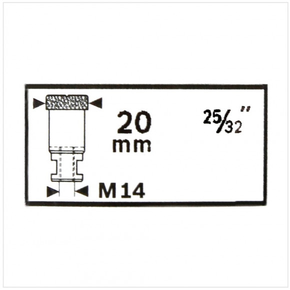 Bosch Scie-trepans Diamentees A Sec 20 Mm Dry Speed / Milling Cutter Best For Ceramic ( 2608587115 )