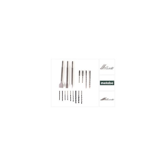 Metabo Jeu De Forets Pour Le Métal - 16 Pièces Sds Plus ( 624637000 )