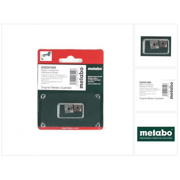 Metabo Lames Réversibles Pour Scv 18 Ltx Bl 1,6, 2 Pcs. (630241000)