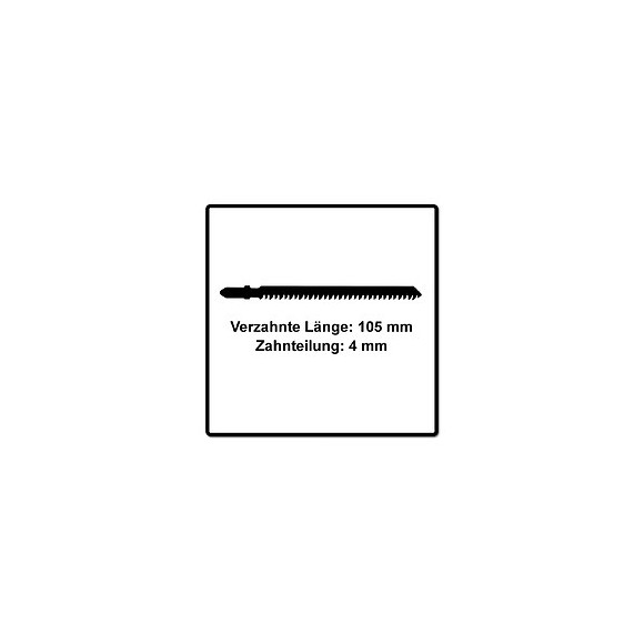 Festool S 105/4 Fsg/5 Wood Universal Lame De Scie Sauteuse - 5 Pièces. ( 204327 ) Dents De Sertissage Rectifiées, Acier Hcs