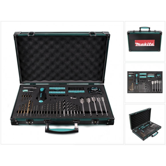 Makita P-90261 Pro Xl - 70 Pièces De Perçage Vissage Dans Un Coffret En Aluminium