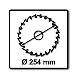 Festool Panther Pw24 254 X 2,4 X 30 Mm Lame De Scie Circulaire (575974) Pour Scie À Table Tks 80
