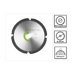 Festool Dia 160 X 1,8 X 20 Mm Lame De Scie Circulaire Diamantée F4 ( 205558 ) - Pour Scies Plongeantes Ts 55 F & Tsc 55 K