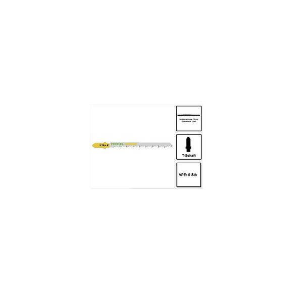 Festool S 75/4 K/5 Wood Curves Lame De Scie Sauteuse 5 Pièces. ( 204265 ) , Acier Hcs