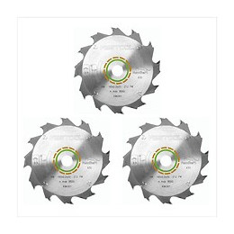 Festool 3x Panther Lames De Scie Circulaire Hw 160x2,2x20 Pw12 160 Mm 12 Dents ( 3x 496301 )