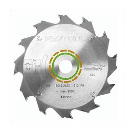 Festool Lame De Scie Panther Hw 160 X 20 X 2,2 Pw12 12 Dents ( 496301 )
