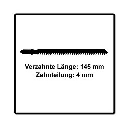 Festool S 145/4 Fsg/10 Wood Universal Lames De Scie - 10 Pièces. ( 204335 ) Dents De Sertissage Rectifiées, Acier Hcs