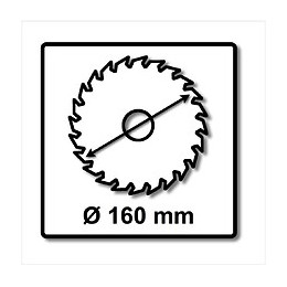 Festool Lame De Scie Panther Hw 160 X 20 X 2,2 Pw12 12 Dents ( 496301 )