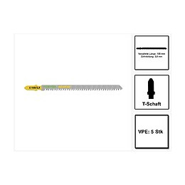 Festool S 105/2,8/5 Wood Straight Cut Lame De Scie - 5 Pièces. ( 204262 ) Denture Japonaise Extrêmement Forte, Acier Hcs