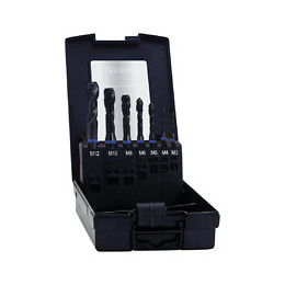 Exact Hm7 Set De Tarauds Mécaniques : M3 - M12, Hss-e Vap 35° Rsp Métriques Pour Acier Inoxydable, 7 Pcs. ( 43654 )