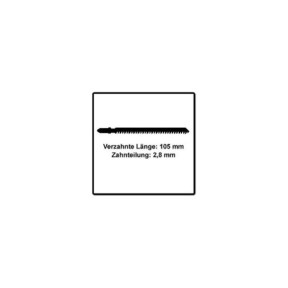 Festool S 105/2,8/5 Wood Straight Cut Lame De Scie - 5 Pièces. ( 204262 ) Denture Japonaise Extrêmement Forte, Acier Hcs