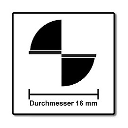 Bosch Fraise À Rainurer Droit Standard For Wood 8 X 16 X 51 Mm ( 2608628388 ) Double Tranchant