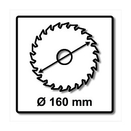 Festool 2x Panther Lames De Scie Circulaire Hw 160x2,2x20 Pw12 160 Mm 12 Dents ( 2x 496301 )