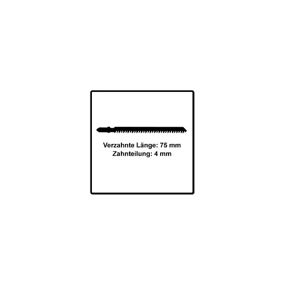 Festool S 75/4 Fsg/20 Wood Universal Lame De Scie Sauteuse 20 Pièces. ( 204317 ) Dents De Sertissage Rectifiées, Acier Hcs