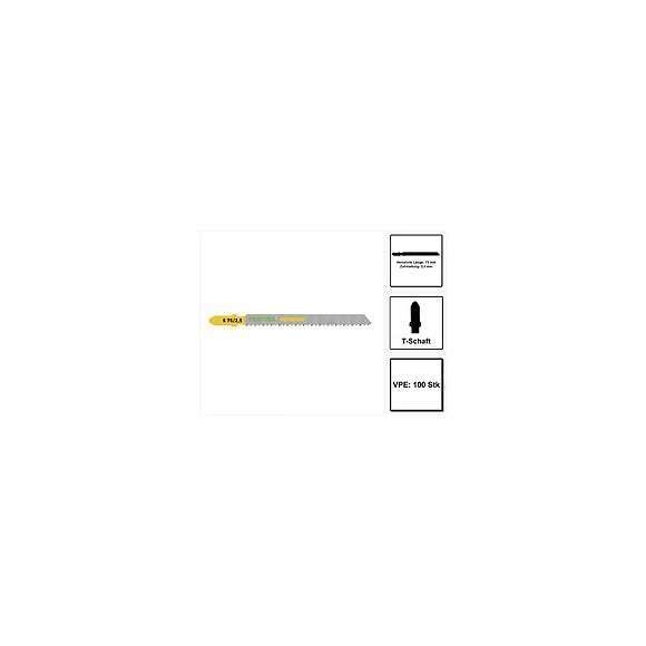 Festool S 75/2,5/100 Wood Fine Cut Lame De Scie Sauteuse 100 Pièces. ( 204258 ) , Acier Hcs