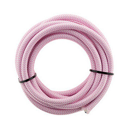 Câble Textile 3g1 Rose Et Blanc 3m