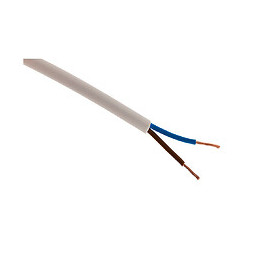 Câble D'alimentation Électrique Ho5vv-f 2x 1 Blanc - 10m