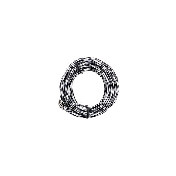 Câble Textile 3g1 Noir Et Blanc 3m