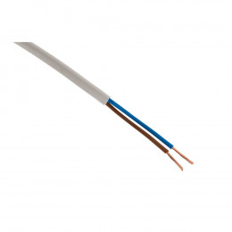 Câble D'alimentation Électrique Ho3vvh2-f 2x 0,75 Blanc - 250m