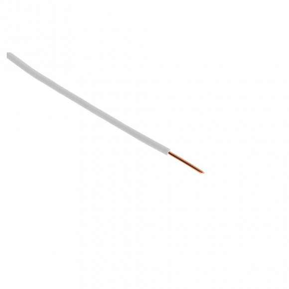 Fil D'alimentation Électrique Ho7v-u 1,5mm² Blanc - 100m