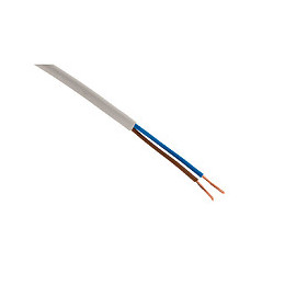 Câble D'alimentation Électrique Ho3vvh2-f 2x 0,75 Blanc - 5m