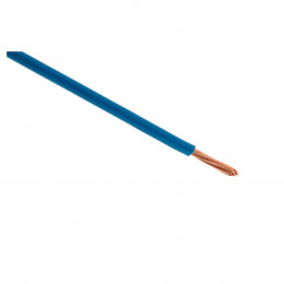 Fil D'alimentation Électrique Ho7v-r 6mm² Bleu - 10m