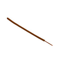 Fil D'alimentation Électrique Ho7v-u 1,5mm² Marron - 25m