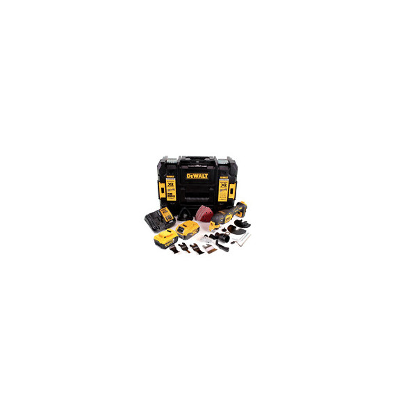 Dewalt Dcs 356 P2 Outil Multifonction Oscillant Sans Fil 18v Brushless + 35 Pièces D'accessoires + 2x Batteries 5,0ah + Charge
