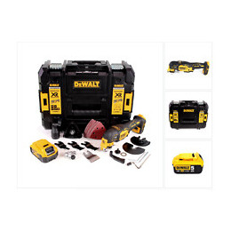 Dewalt Dcs 356 Nt Outil Multifonction Oscillant Sans Fil 18v Brushless + 35 Pièces D'accessoires + 1x Batterie 5,0 Ah + Coffre