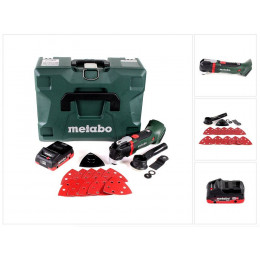 Metabo Mt 18 Ltx Outil Multifonctions Sans Fil 18v (613021840) - Compatible Ois / Starlock + 1x Batterie 4,0ah + Coffret De Tra