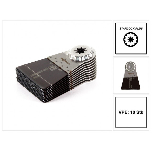 Fein E-cut Starlock Plus Lame De Scie De Précision 50x65 Mm - Hcs, 10 Pcs. ( 63502127240 )