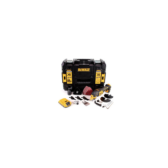 Dewalt Dcs 356 Nt Outil Multifonction Oscillant Sans Fil 18v Brushless + 35 Pièces D'accessoires + 1x Batterie 2,0 Ah + Coffre