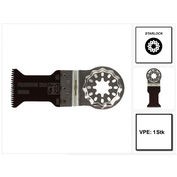 Fein E-cut Precision Starlock Lame De Scie 1 Pièce. 50 X 35 Mm ( 63502126210 ) Hcs-acier