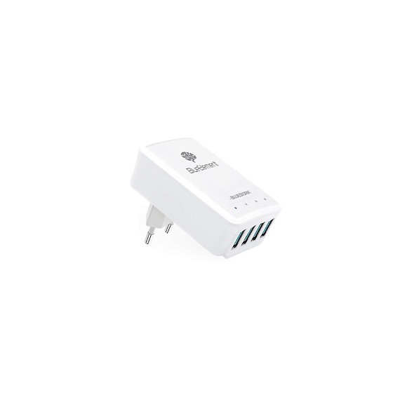 Chargeur Secteur Universel Bluestork 4 Ports Avec Led Blanc